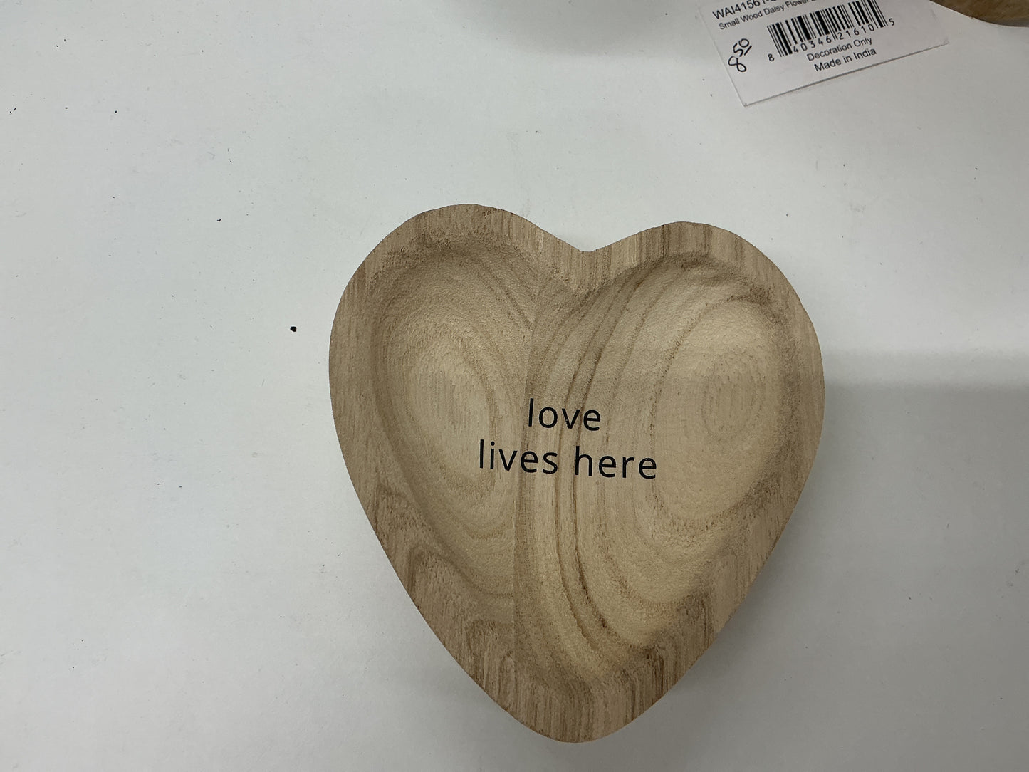 Wooden Heart Dish