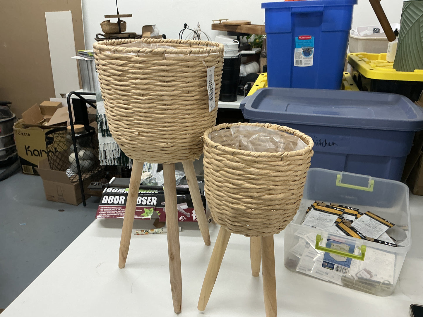 Wicker Planter Set
