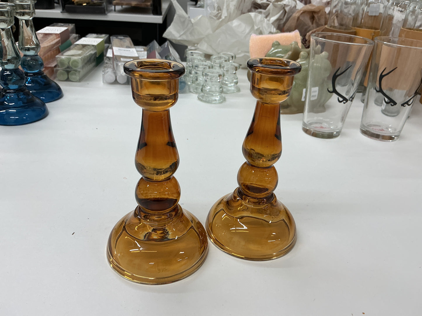 Amber Candle Holder