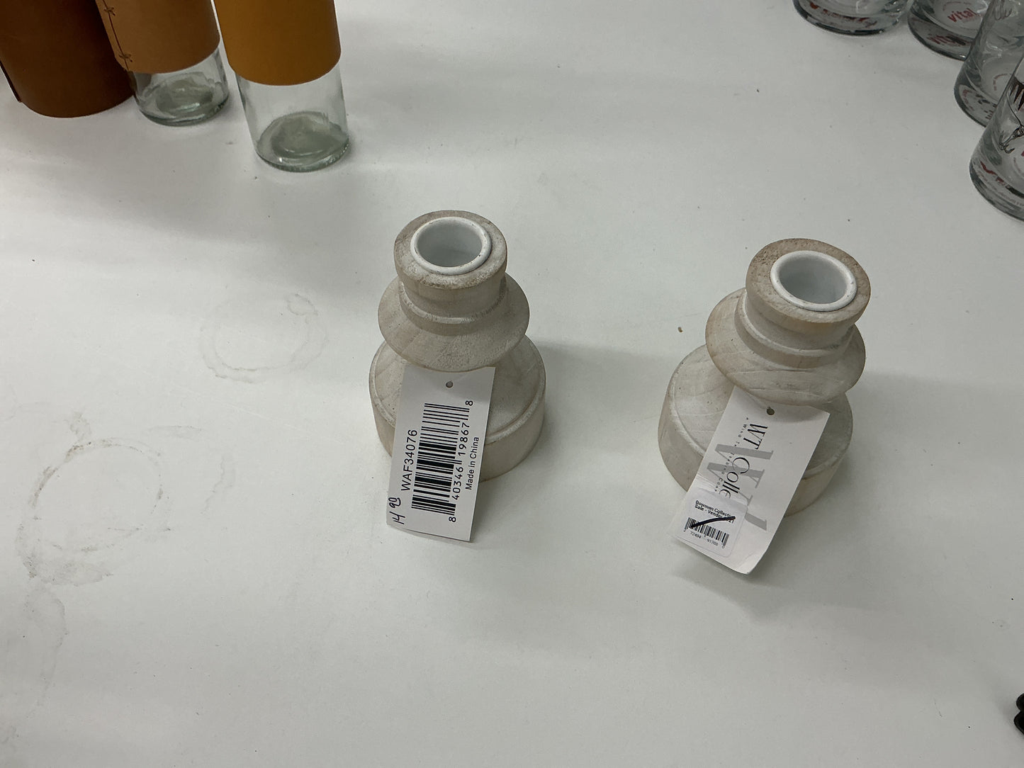 White Candle Sticks