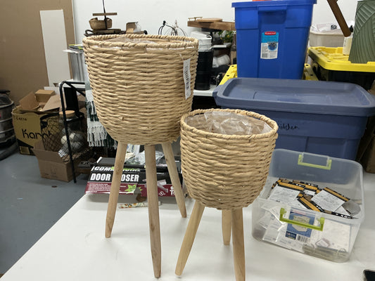 Wicker Planter Set