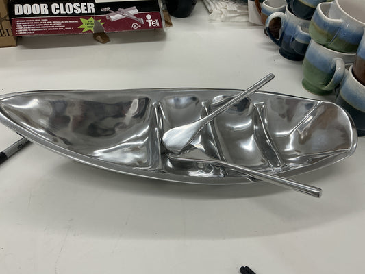 Boat Platter & 2 Oars