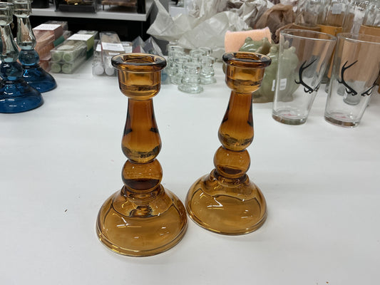 Amber Candle Holder